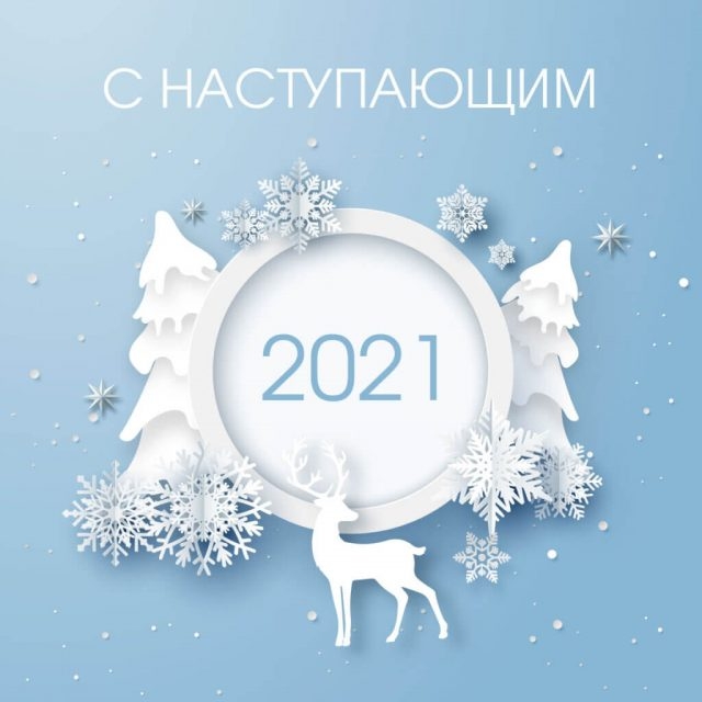 Поздравляем с наступающим Новым годом и Рождеством!